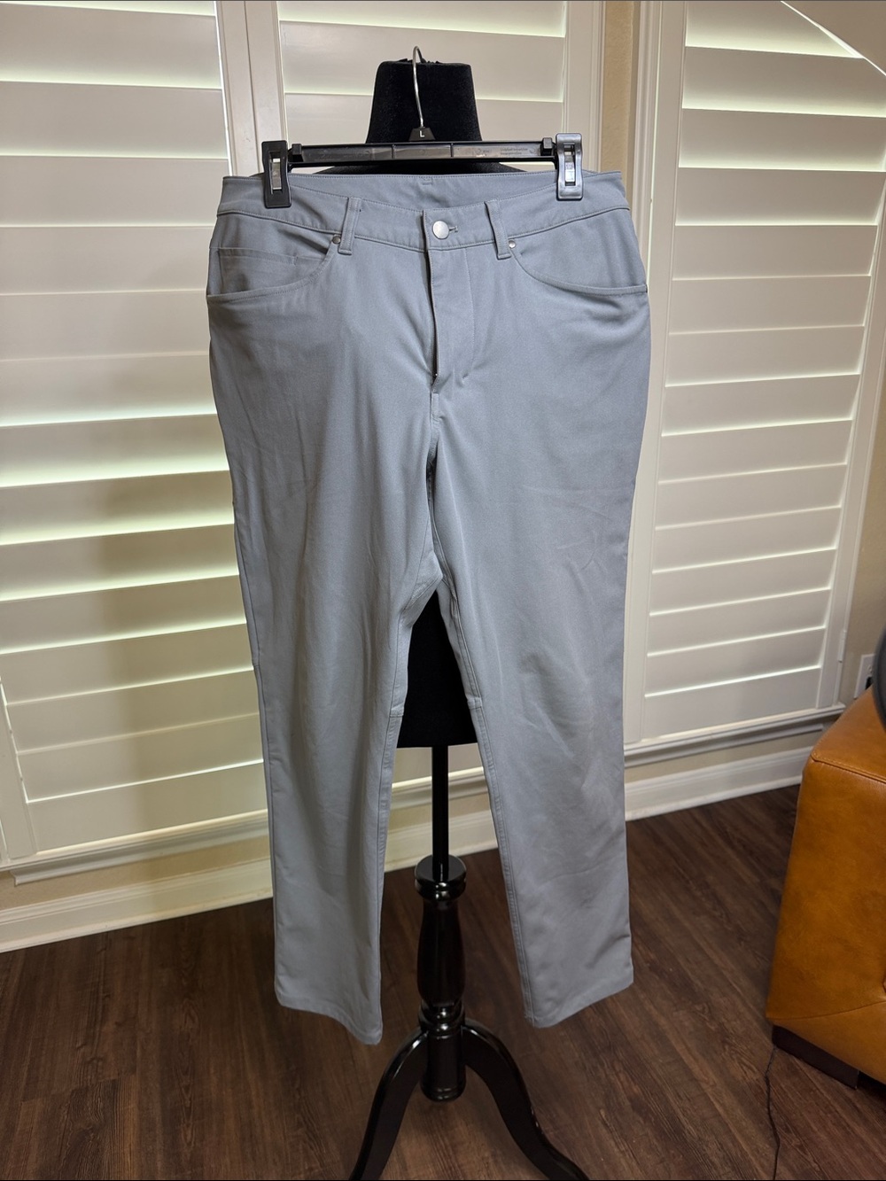 lululemon athletica Men's Slim Straight Jeans in Light Gray